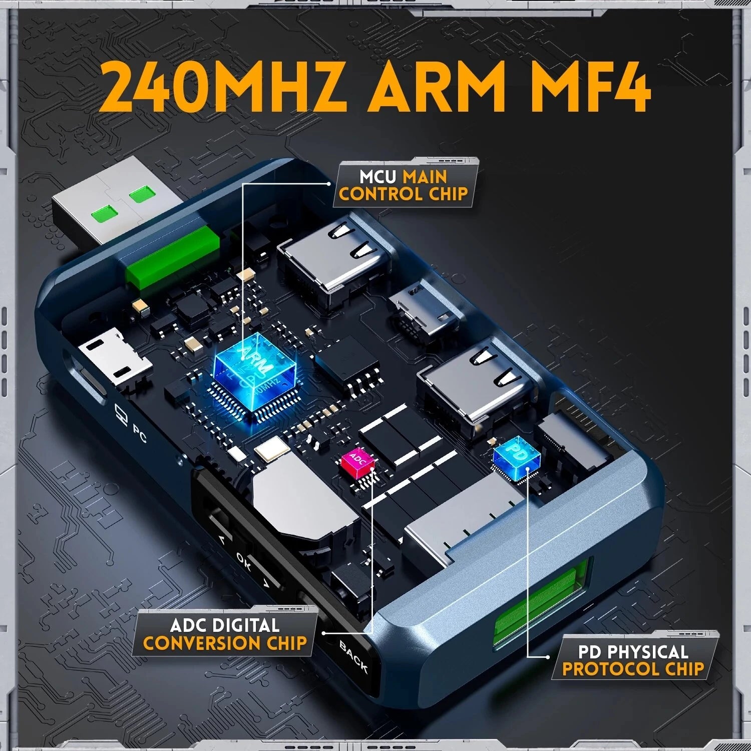 FNIRSI FNB48P USB Tester, Digital Voltmeter