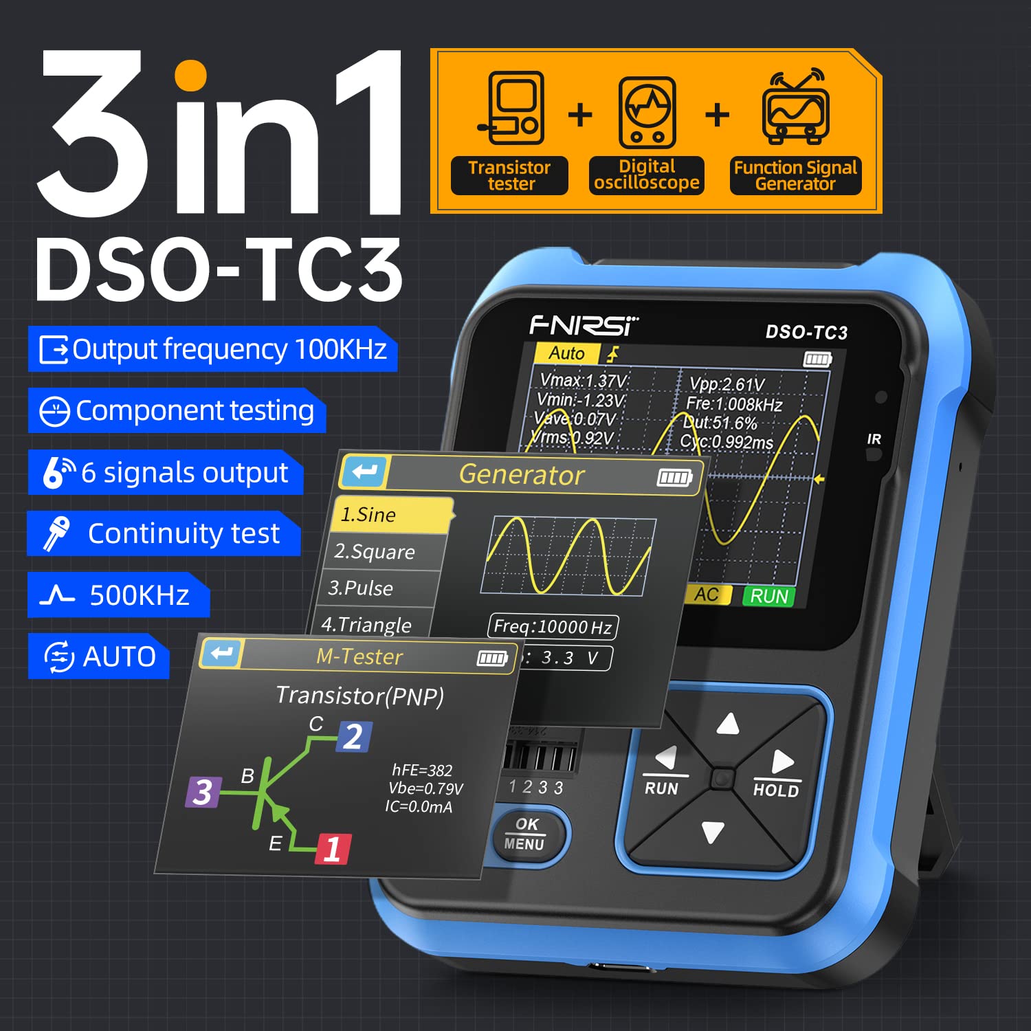 FNIRSI DSO-TC3 Oscilloscope