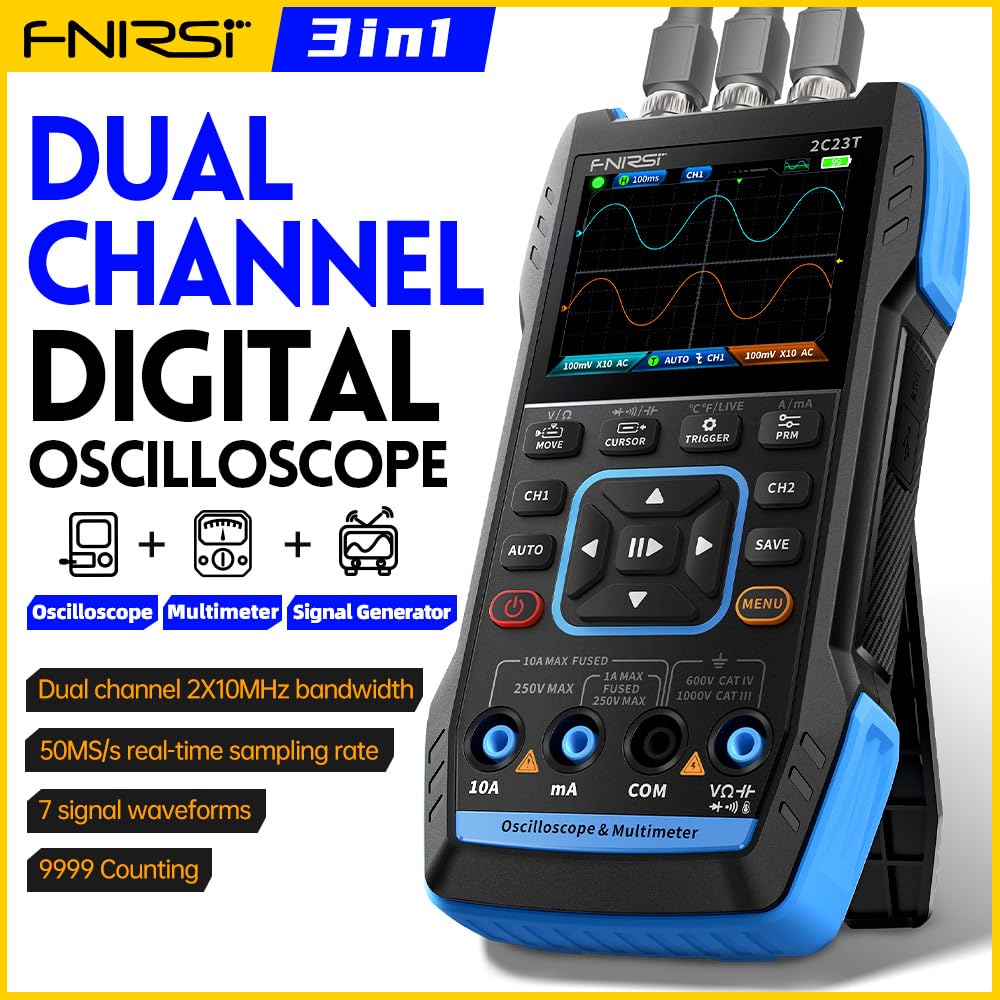 FNIRSI 2C23T Handoszilloskop Multimeter DDS Generator