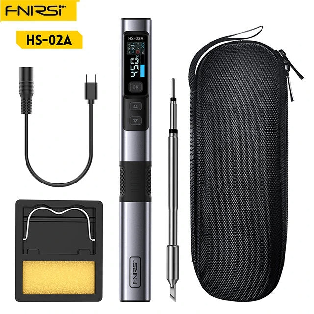 FNIRSI HS-02 Soldering Iron Kit DC/PD (96W/65W)