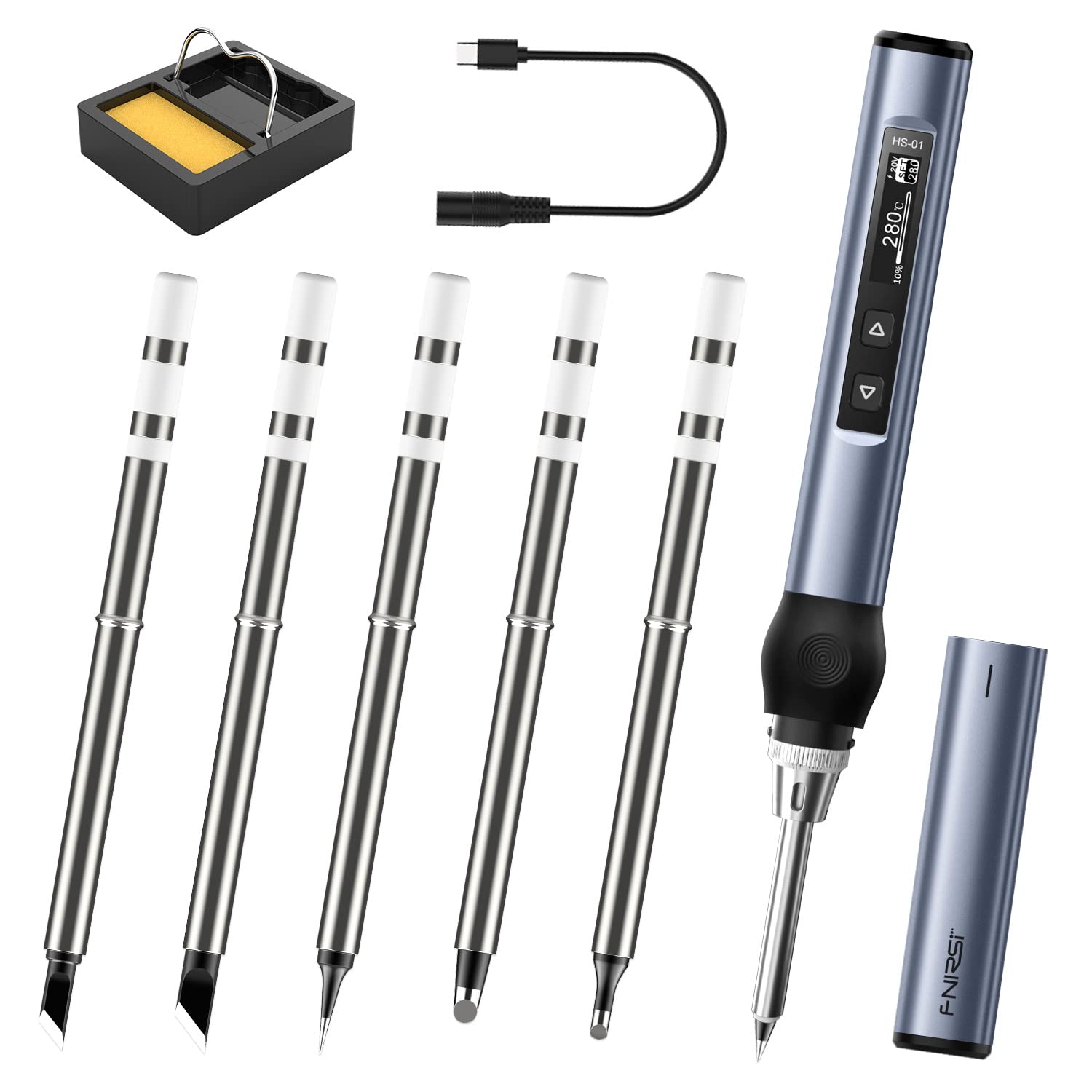 FNIRSI HS-01 Soldering Iron Kit DC/PD (96W/65W) 